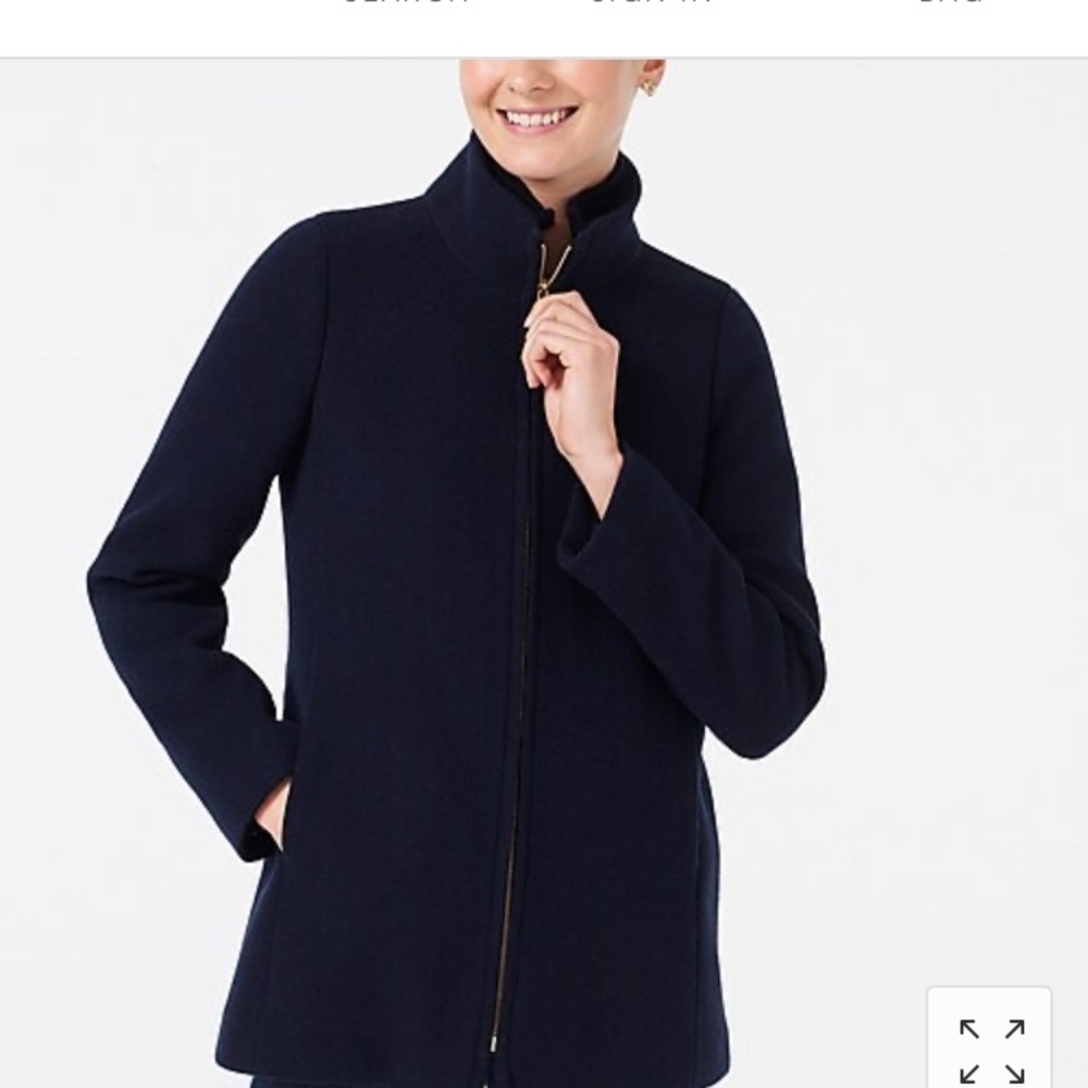 J Crew Village Coat in Navy
